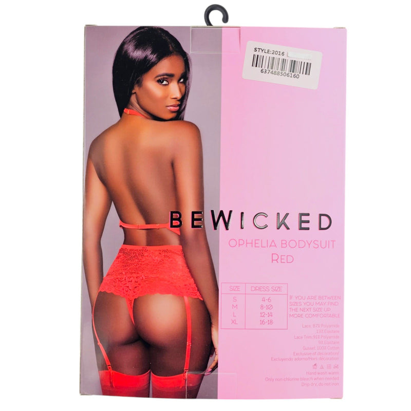 Be Wicked - Ophelia - Kanten Body - Rood