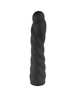 Rimba - Verwisselbare Dildo voor Strap-on - Zwart - Diameter3.4 x 16 cm - 160 mm lengte - 34 mm diameter