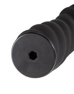 Rimba - Verwisselbare Dildo voor Strap-on - Zwart - Diameter3.4 x 16 cm - 160 mm lengte - 34 mm diameter