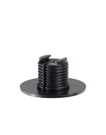 Rimba - Verwisselbare Dildo voor Strap-on - Zwart - Diameter3.4 x 16 cm - 160 mm lengte - 34 mm diameter