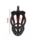 Rimba - P-Cage PC02 - Kunststof Kuisheidskooi - Peniskooi - Chastity - Zwart - Small