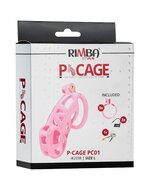 Rimba - P-Cage PC01 - Kunststof Kuisheidskooi - Peniskooi - Chastity - Roze - Large