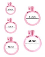 Rimba - P-Cage PC01 - Kunststof Kuisheidskooi - Peniskooi - Chastity - Roze - Small