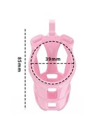 Rimba - P-Cage PC01 - Kunststof Kuisheidskooi - Peniskooi - Chastity - Roze - Small