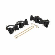 Kiotos - BDSM Kit met 8 items met Strikken in Etui - Zwart