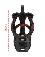 Rimba - P-Cage PC01 - Kunststof Kuisheidskooi - Peniskooi - Chastity - Zwart - Medium