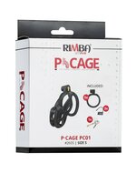 Rimba - P-Cage PC01 - Kunststof Kuisheidskooi - Peniskooi - Chastity - Zwart - Small
