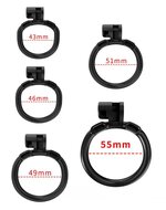 Rimba - P-Cage PC01 - Kunststof Kuisheidskooi - Peniskooi - Chastity - Zwart - Small