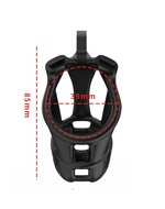 Rimba - P-Cage PC01 - Kunststof Kuisheidskooi - Peniskooi - Chastity - Zwart - Small