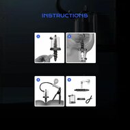 LuvPump - Rosebud Pomp - Manual Anaal Pomp - Dubbele Stimulatie - Messing Pomp Pistool
