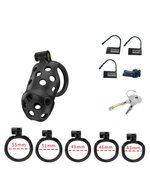 Rimba - P-Cage PC03 - Kunststof Kuisheidskooi - Peniskooi - Chastity - Zwart - Small