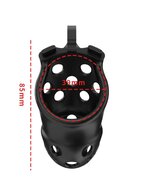 Rimba - P-Cage PC03 - Kunststof Kuisheidskooi - Peniskooi - Chastity - Zwart - Small