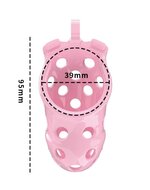 Rimba - P-Cage PC03 - Kunststof Kuisheidskooi - Peniskooi - Chastity - Roze - Medium