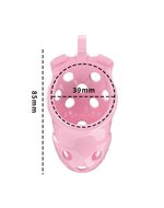 Rimba - P-Cage PC03 - Kunststof Kuisheidskooi - Peniskooi - Chastity - Roze - Small