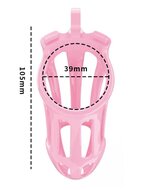 Rimba - P-Cage PC02 - Kunststof Kuisheidskooi - Peniskooi - Chastity - Roze - Large