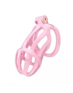 Rimba - P-Cage PC02 - Kunststof Kuisheidskooi - Peniskooi - Chastity - Roze - Medium