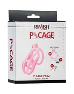 Rimba - P-Cage PC02 - Kunststof Kuisheidskooi - Peniskooi - Chastity - Roze - Medium