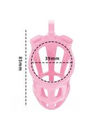 Rimba - P-Cage PC02 - Kunststof Kuisheidskooi - Peniskooi - Chastity - Roze - Small