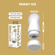 Chisa - Boost Ribbed - Stroker Masturbator - Wit-Erotiekvoordeel.nl