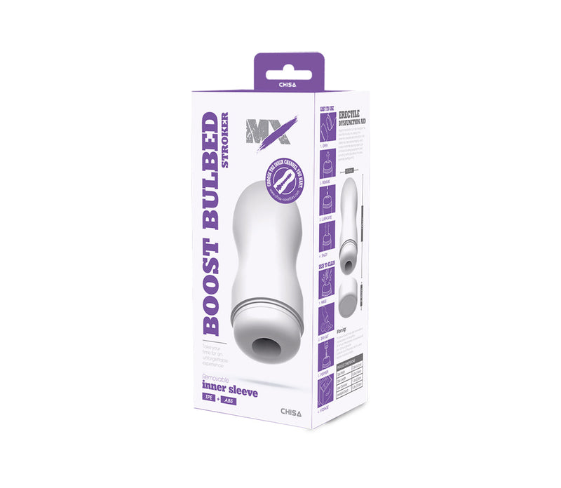 Chisa - Boost Bulbed - Stroker Masturbator - Wit-Erotiekvoordeel.nl