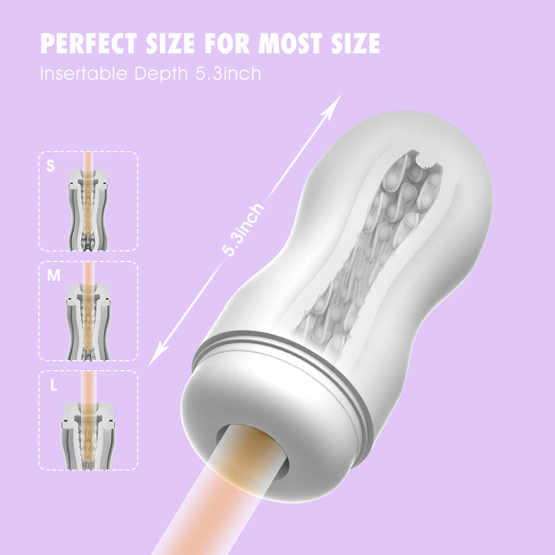 Chisa - Boost Bulbed - Stroker Masturbator - Wit-Erotiekvoordeel.nl