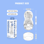 Chisa - Original Portable Dainty Cup - Cup Masturbator - Transparant-Erotiekvoordeel.nl