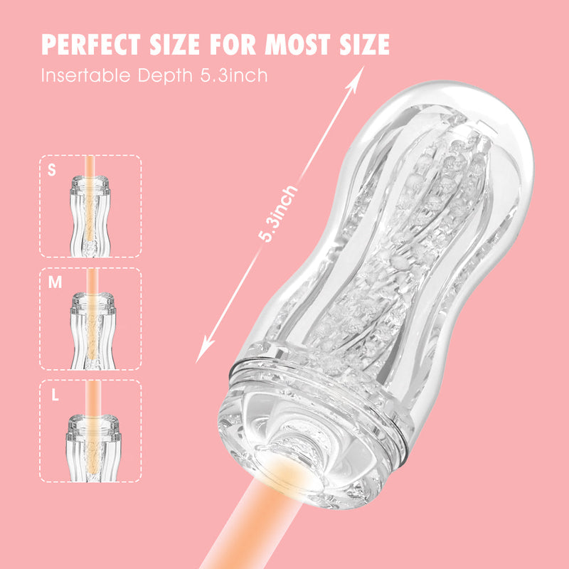 Chisa - Original Portable Lewd Cup - Cup Masturbator - Transparant-Erotiekvoordeel.nl