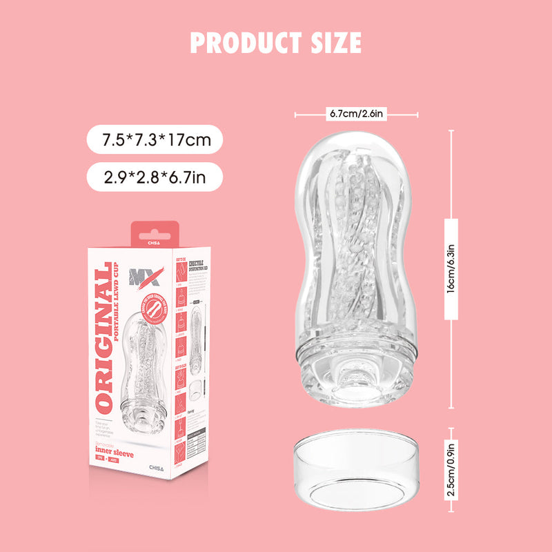 Chisa - Original Portable Lewd Cup - Cup Masturbator - Transparant-Erotiekvoordeel.nl