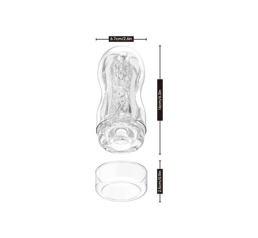 Chisa - Original Portable Wild Cup - Cup Masturbator - Transparant-Erotiekvoordeel.nl