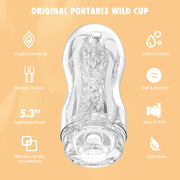 Chisa - Original Portable Wild Cup - Cup Masturbator - Transparant-Erotiekvoordeel.nl