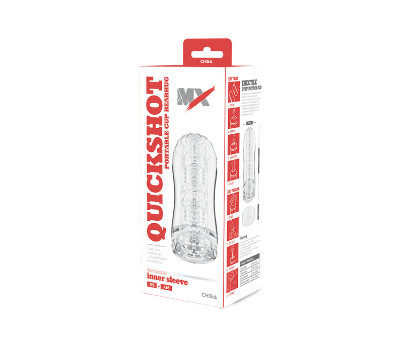 Chisa - Quickshot Portable Cup - Bearhug - Cup Masturbator - Transparant-Erotiekvoordeel.nl