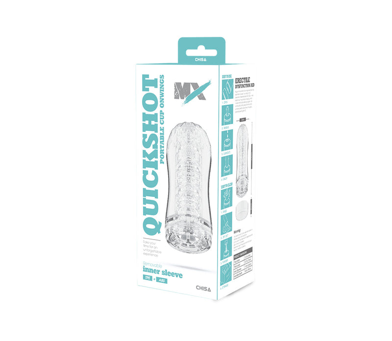 Chisa - Quickshot Portable Cup - Onwings - Cup Masturbator - Transparant-Erotiekvoordeel.nl