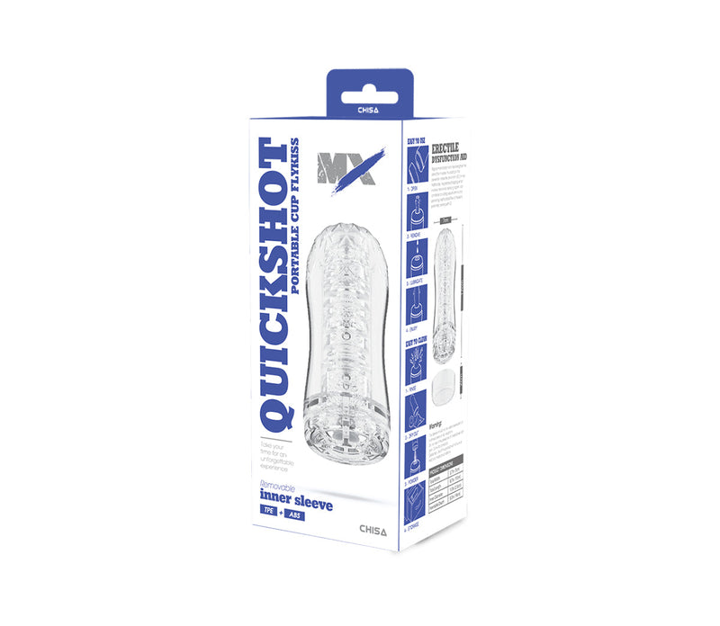 Chisa - Quickshot Portable Cup - Flykiss - Cup Masturbator - Transparant-Erotiekvoordeel.nl