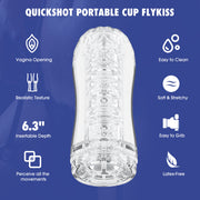 Chisa - Quickshot Portable Cup - Flykiss - Cup Masturbator - Transparant-Erotiekvoordeel.nl