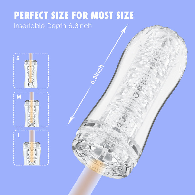 Chisa - Quickshot Portable Cup - Flykiss - Cup Masturbator - Transparant-Erotiekvoordeel.nl