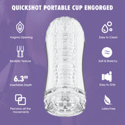 Chisa - Quickshot Portable Cup - Engorged - Cup Masturbator - Transparant-Erotiekvoordeel.nl