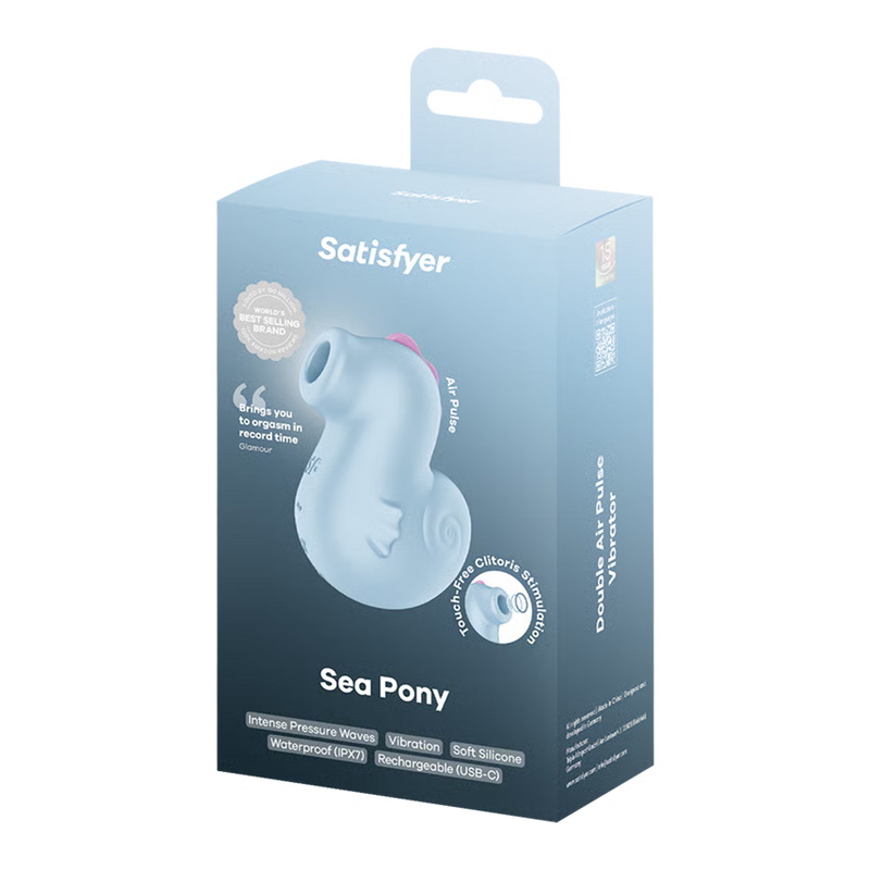Satisfyer - Sea Pony - Luchtdruk Vibrator - Blauw