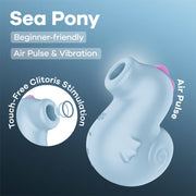 Satisfyer - Sea Pony - Luchtdruk Vibrator - Blauw