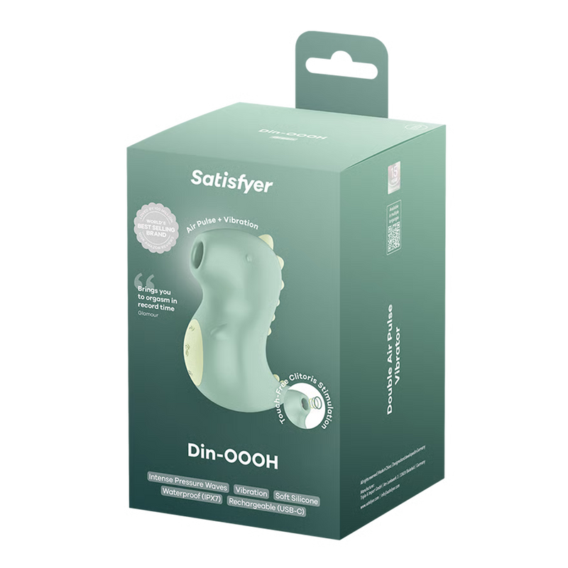 Satisfyer - Din-OOOH - Luchtdruk Vibrator - Groen