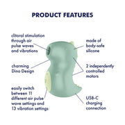 Satisfyer - Din-OOOH - Luchtdruk Vibrator - Groen