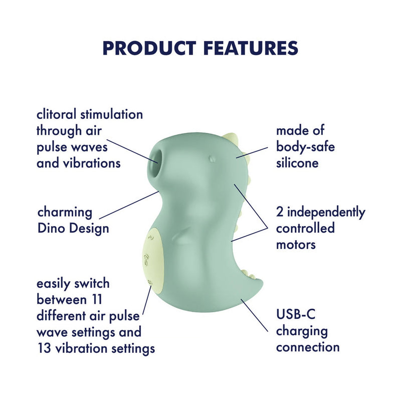 Satisfyer - Din-OOOH - Luchtdruk Vibrator - Groen