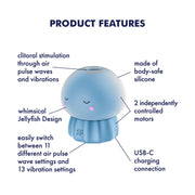 Satisfyer - Jelly-cious - Luchtdruk Vibrator - Blauw