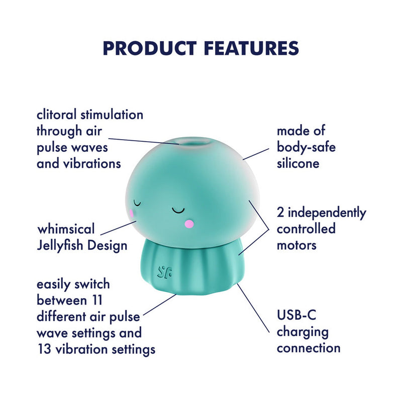 Satisfyer - Jelly-cious - Luchtdruk Vibrator - Groen