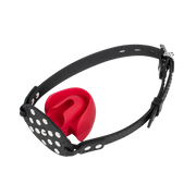 Rimba - Mondknevel met Bit - Zwart/Rood