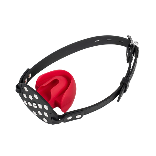 Rimba - Mondknevel met Bit - Zwart/Rood