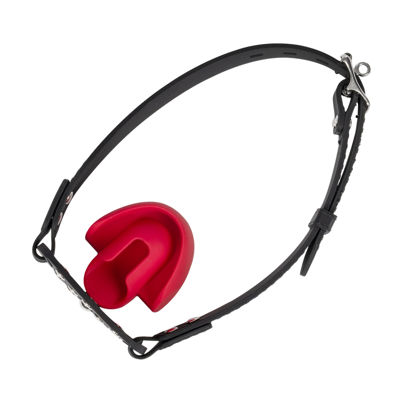 Rimba - Mondknevel met Bit - Zwart/Rood