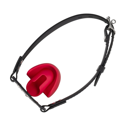 Rimba - Mondknevel met Bit - Zwart/Rood