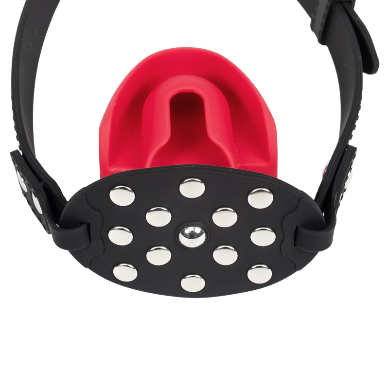Rimba - Mondknevel met Bit - Zwart/Rood