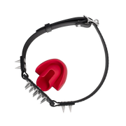 Rimba - Mondknevel met Bit en Studs — Zwart/Rood