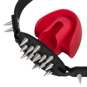 Rimba - Mondknevel met Bit en Studs — Zwart/Rood